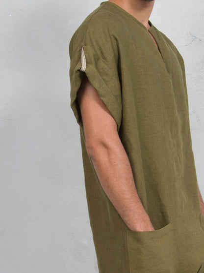 Men's Short Sleeve Jumpsuit