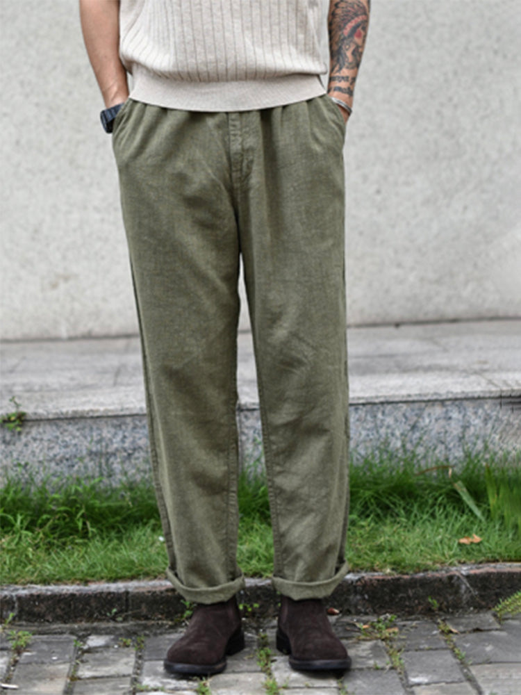 Men's Ramie Loose Pants