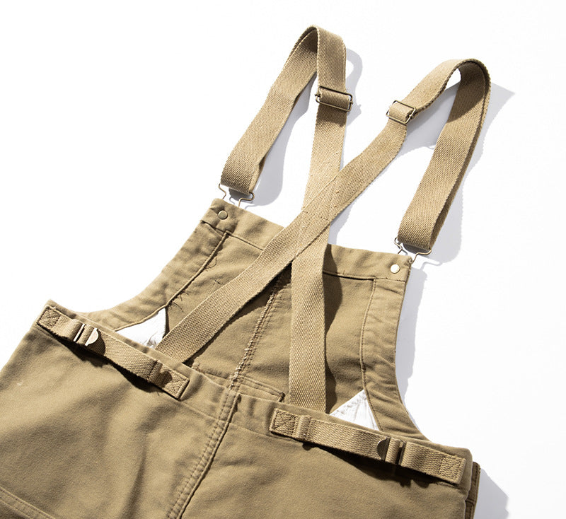 Unisex Moleskin Overalls with Cinch Cord