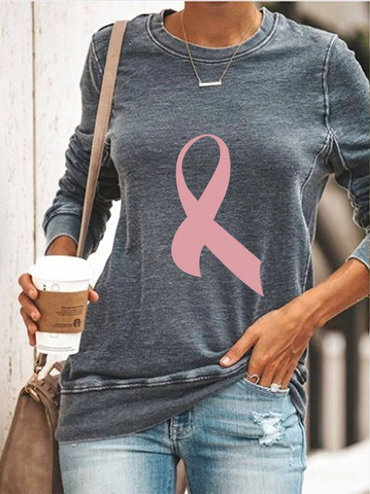 Pink Ribbon Washed Sweatshirt