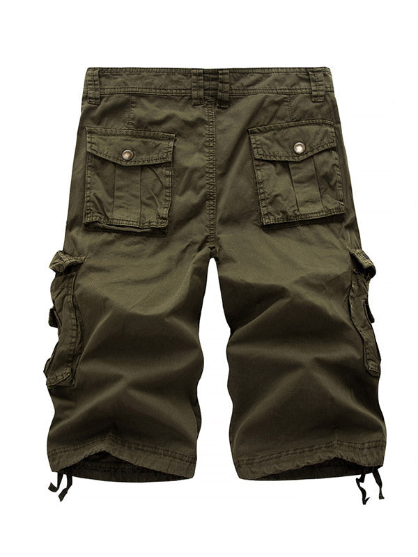 Big Pockets Twill Bermuda Cargo Shorts