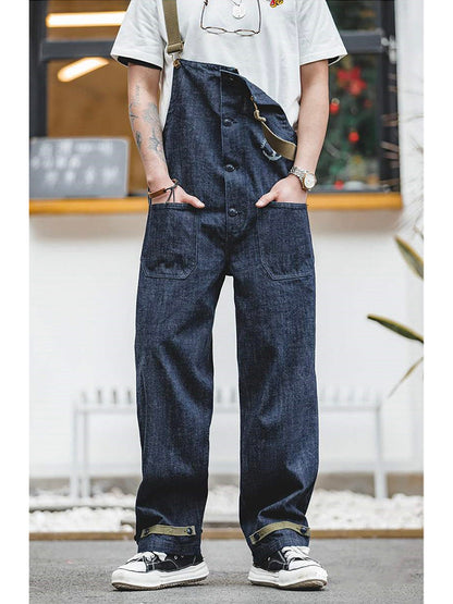 American Vintage Navy Deck Overalls