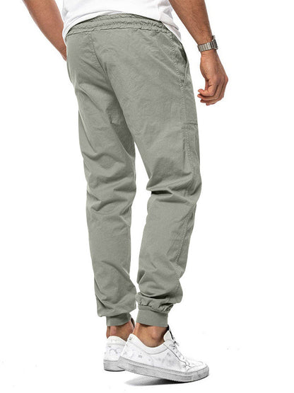 Men's Drawstring Elastic Waist Casual Pants