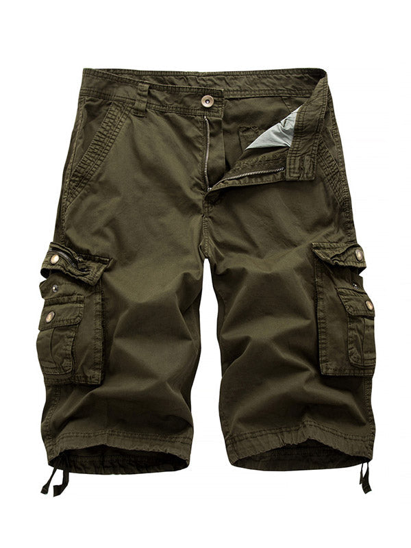 Big Pockets Twill Bermuda Cargo Shorts