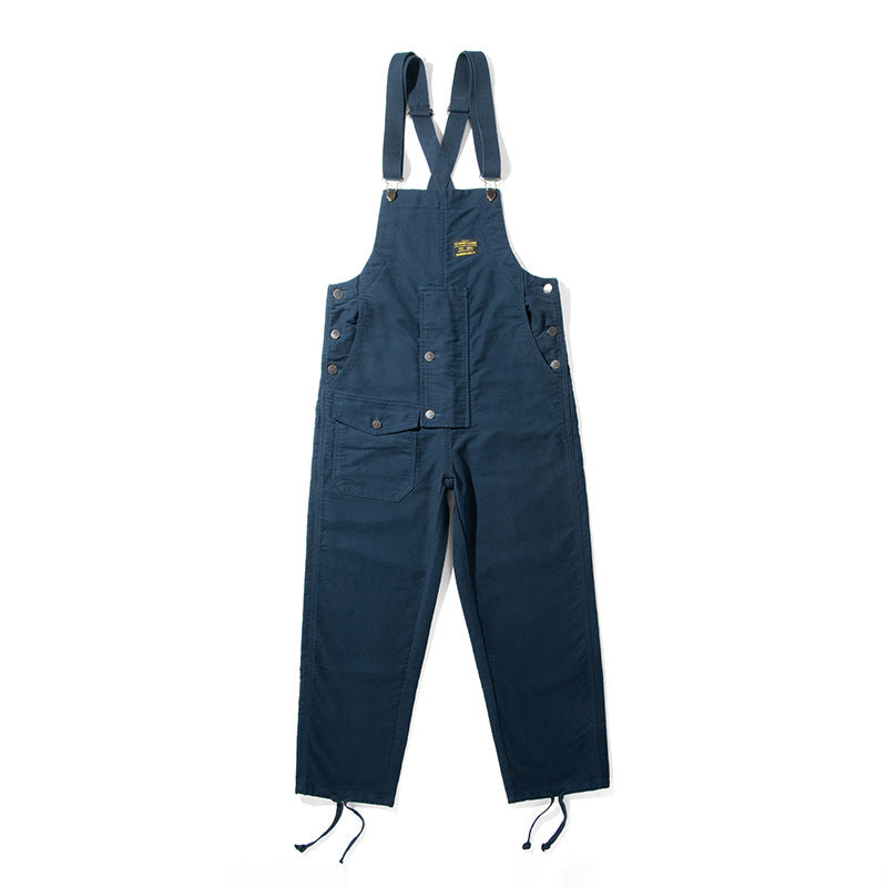 Unisex Moleskin Overalls with Cinch Cord