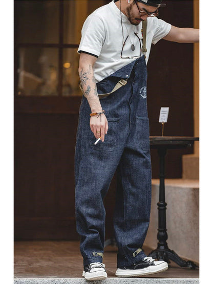 American Vintage Navy Deck Overalls