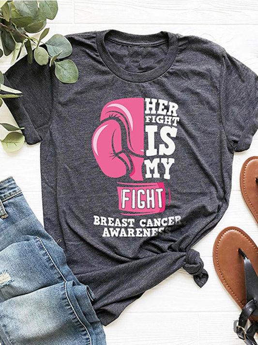 Her Fight Is My Fight Print Tee