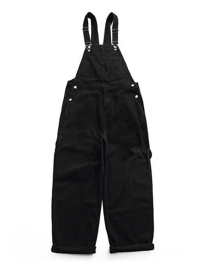 Unisex Vintage Large Pocket Denim Overalls