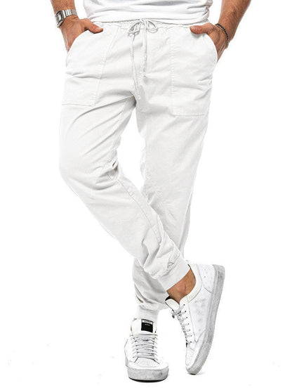 Men's Drawstring Elastic Waist Casual Pants