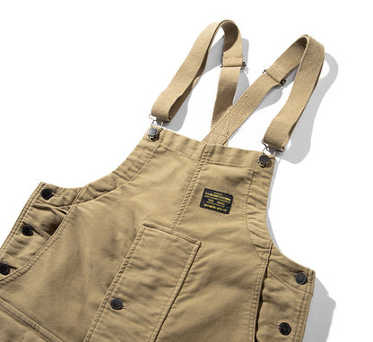 Unisex Moleskin Overalls with Cinch Cord