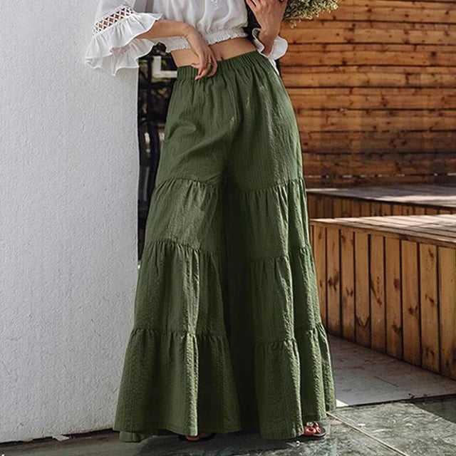 Linen Low Rise Wide Leg Pants – Daisyprice